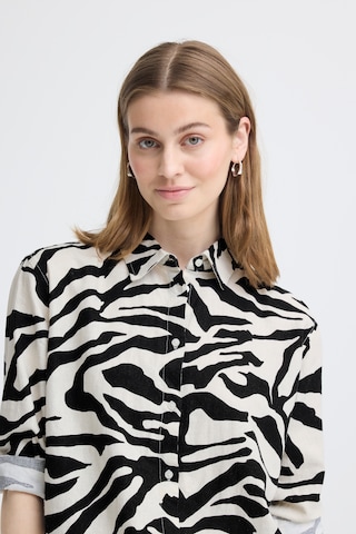ICHI - Blusa 'LINNO' em bege