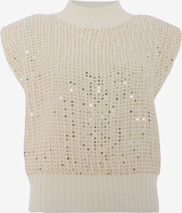 faina Sweater in White: front