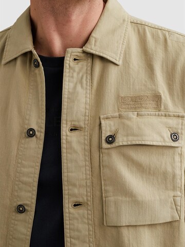 PME Legend Regular fit Skjorta 'Shirt with short sleeves and garment-dye wash' i grön