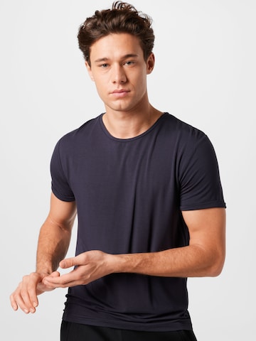 CURARE Yogawear Funkční tričko 'Flow' – modrá: přední strana