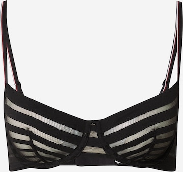 Tommy Hilfiger Underwear Balconette Bra in Black: front
