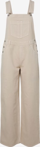 Pantaloni con pettorina 'PCGrace' di PIECES in beige: frontale