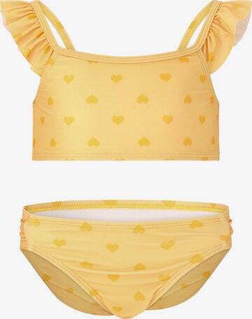 ZigZag Bandeau Bikini 'Carly' in Yellow: front