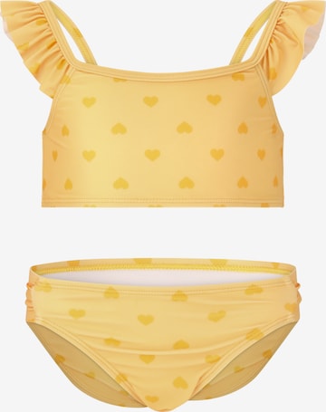 ZigZag Bandeau Bikini 'Carly' in Yellow: front