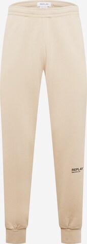 Effilé Pantalon REPLAY en beige : devant