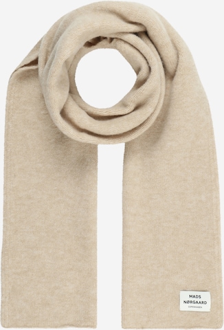 MADS NORGAARD COPENHAGEN Scarf 'Tosca Alona' in Beige: front