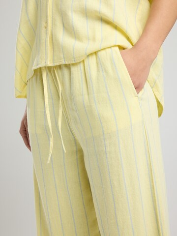 Wide Leg Pantalon America Today en jaune