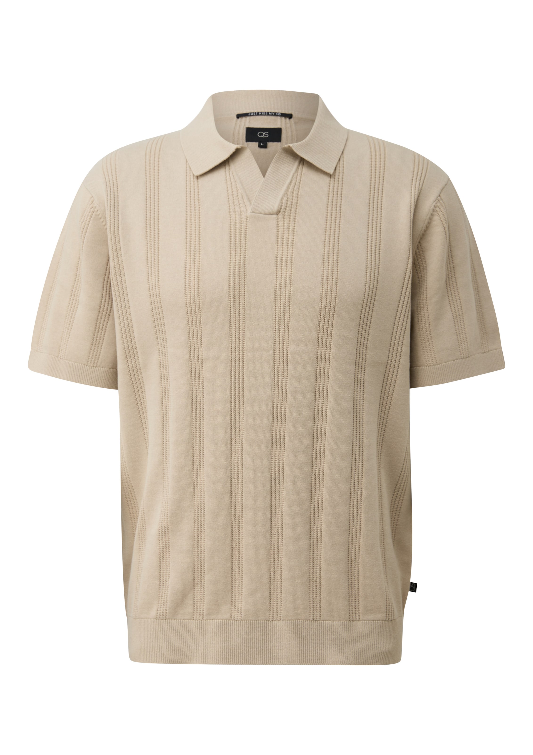 Pull-over QS en beige : devant