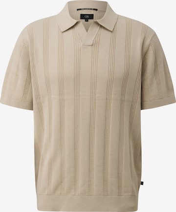 Pull-over QS en beige : devant