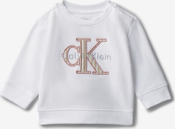 balta Calvin Klein Jeans Megztinis be užsegimo: priekis