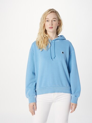 Carhartt WIP Sweatshirt 'Nelson' in Blue: front