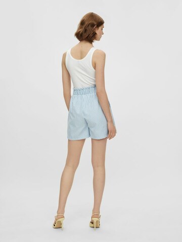 PIECES Wide Leg Shorts 'Nina' in Blau