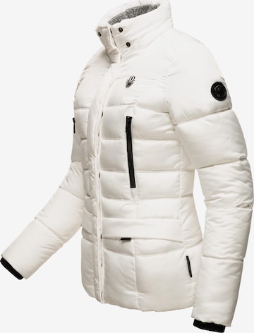 MARIKOO Winter Jacket 'Loveleen' in White