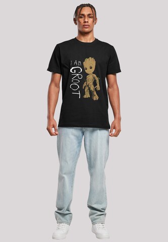 F4NT4STIC T-Shirt 'Marvel Guardians of the Galaxy I am Groot' in Schwarz