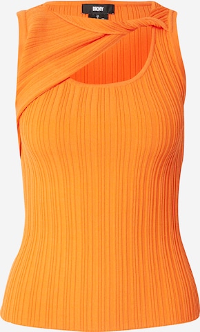 DKNY Gebreide top in Oranje: voorkant