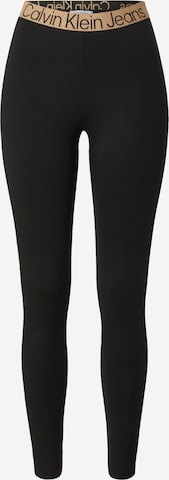 Calvin Klein Jeans Leggings 'MILANO' in Schwarz: predná strana