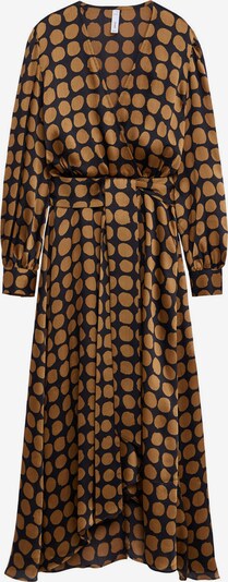 MANGO Kleid 'Sabi' in karamell / schwarz, Produktansicht