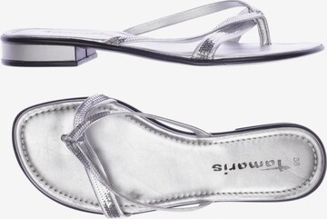 TAMARIS Sandals & High-Heeled Sandals in 38 in Silver: front