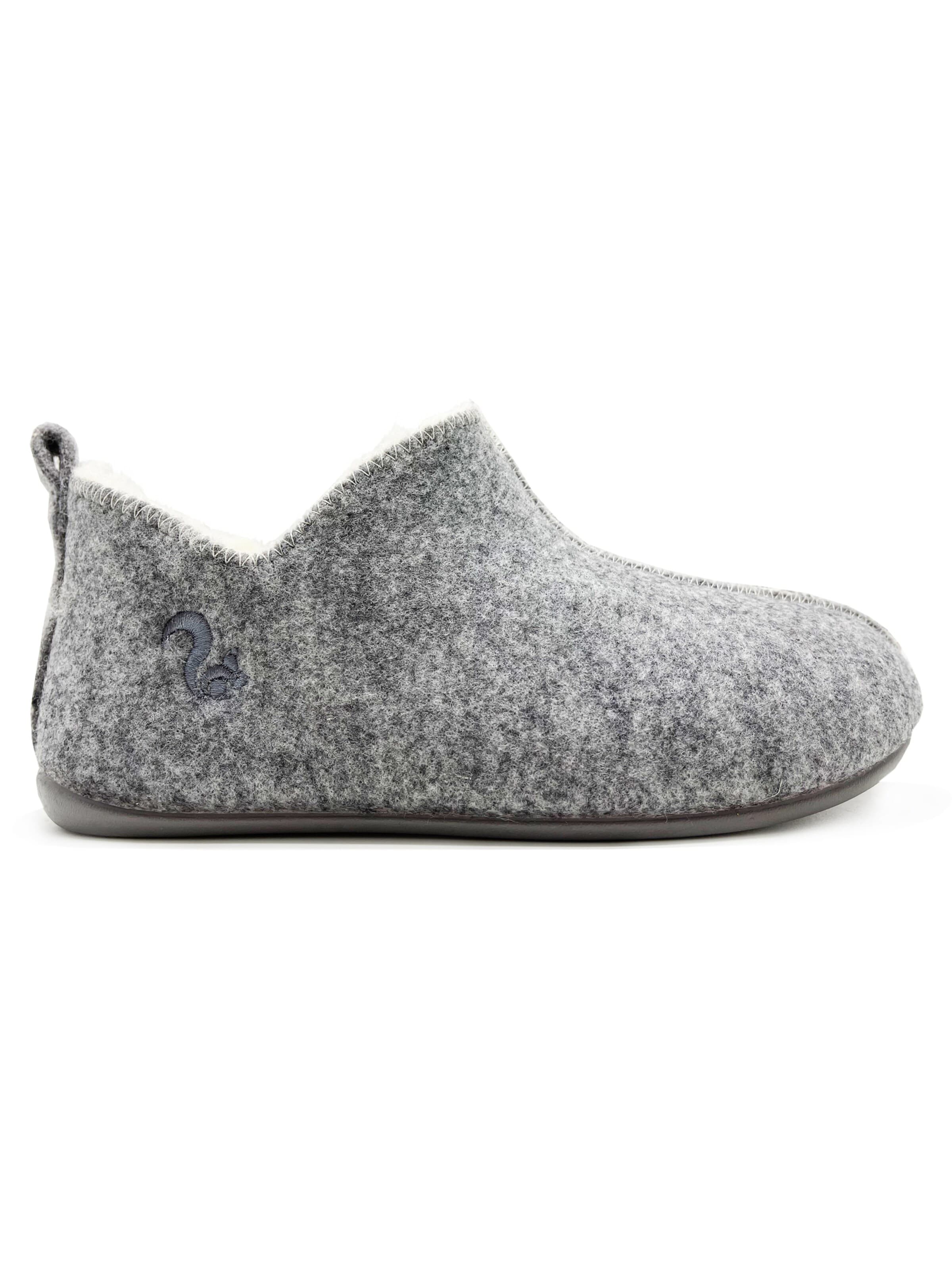 thies Boots 'thies 1856 ® Slipper Boots with Eco Wool' in Grey: front