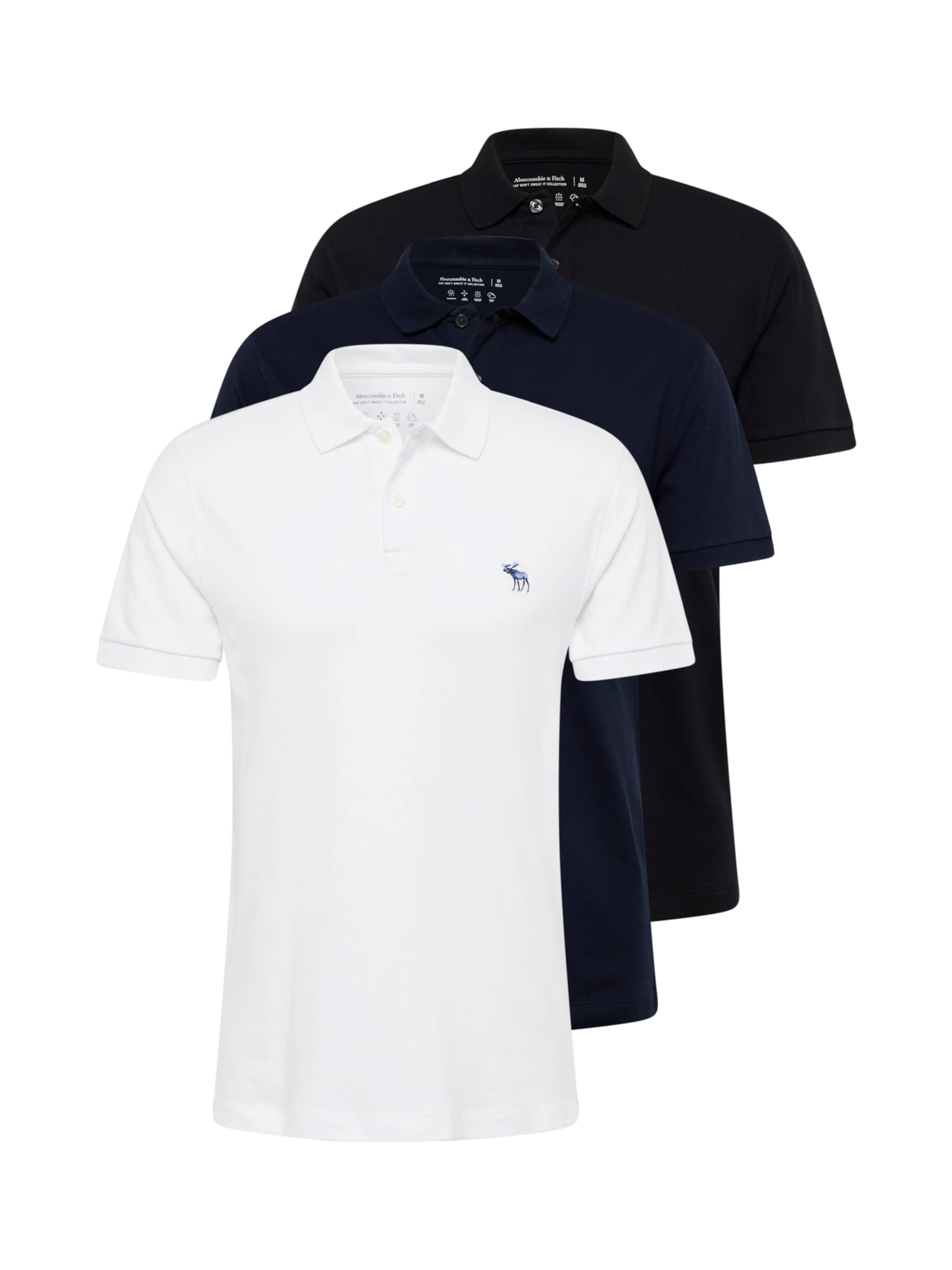 Tricou de la Abercrombie & Fitch pe albastru: față