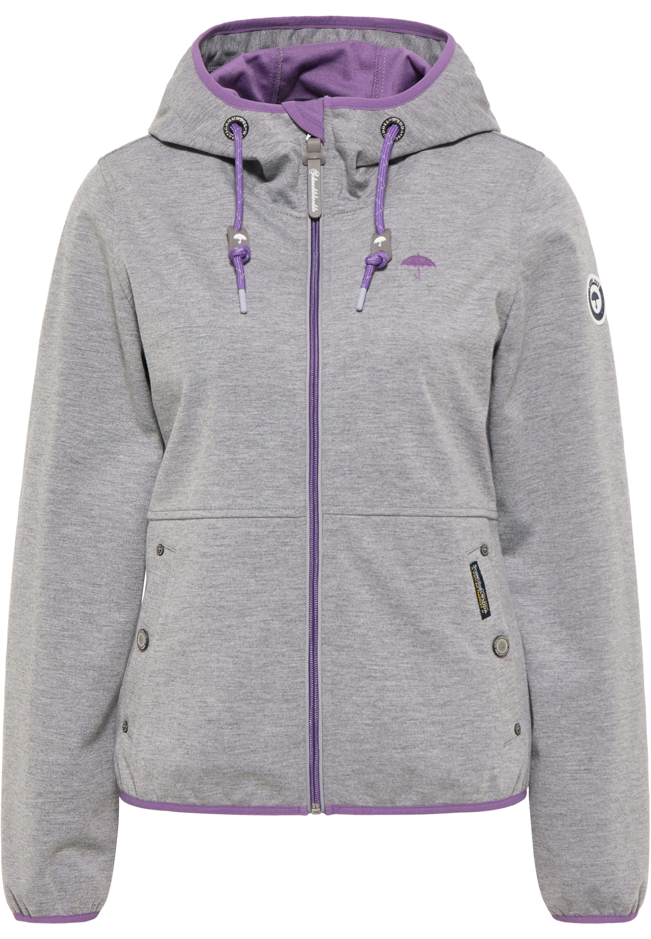 Schmuddelwedda Funkčná bunda - Sivá: predná strana