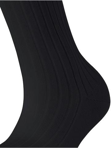 FALKE Socken 'Cotton Rib'‌‌ in Schwarz