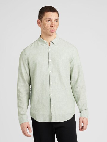 Coupe regular Chemise HOLLISTER en vert : devant