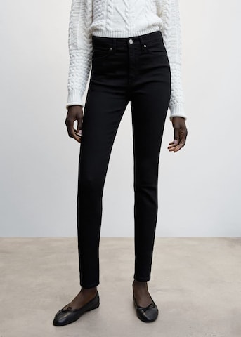 MANGO Slimfit Jeans 'soho' in Zwart: voorkant