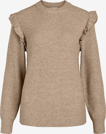 OBJECT Petite Sweater 'MALENA' in Beige: front