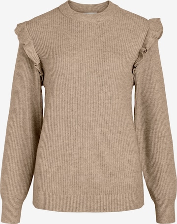 OBJECT Petite Pullover 'MALENA' in Beige: predná strana