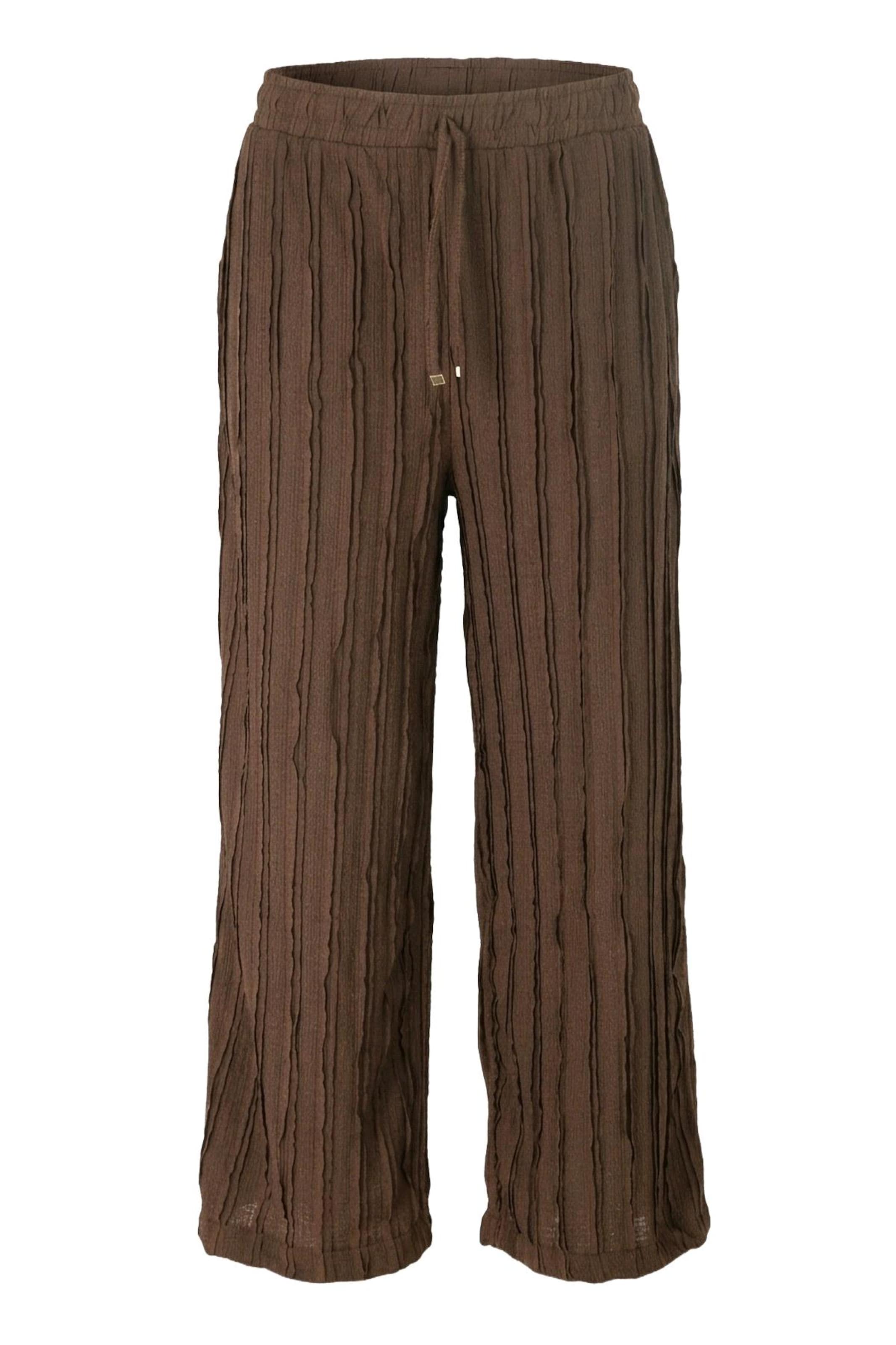 No Matter What Trousers in Brown: front