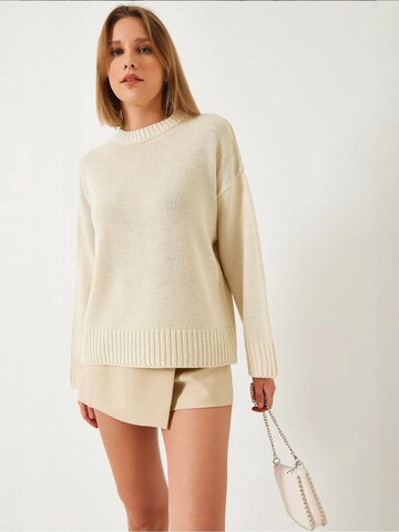 Pull-over 'Pullover' Bianco Lucci en beige