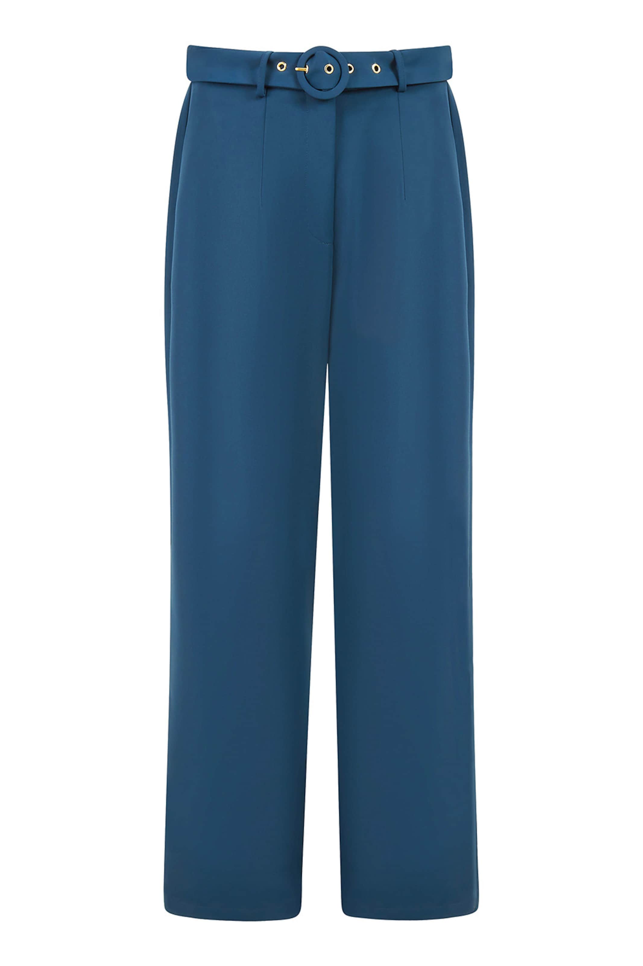 Yumi Normalny krój Spodnie w kolorze niebieski: przód