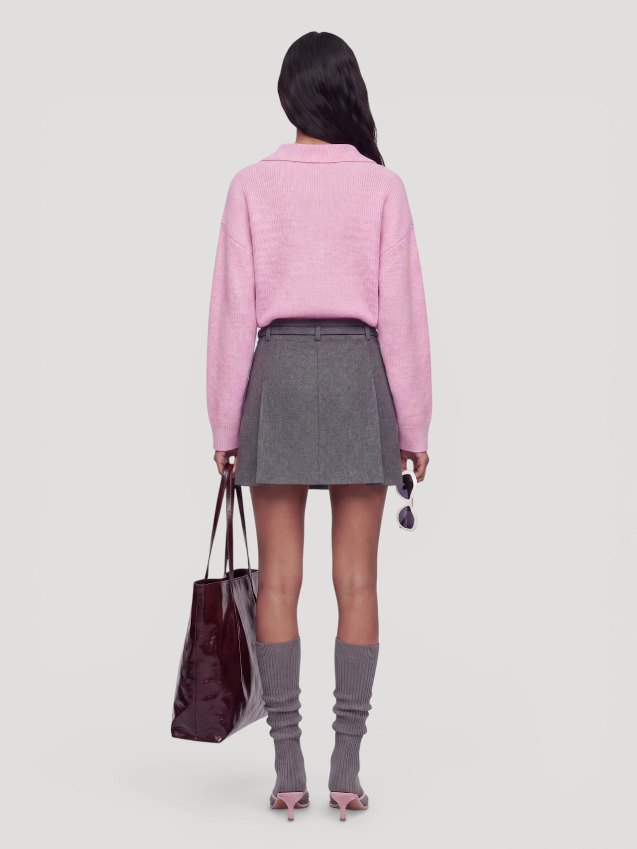 EDITED Nouveautés Jupe 'Lexa' gris