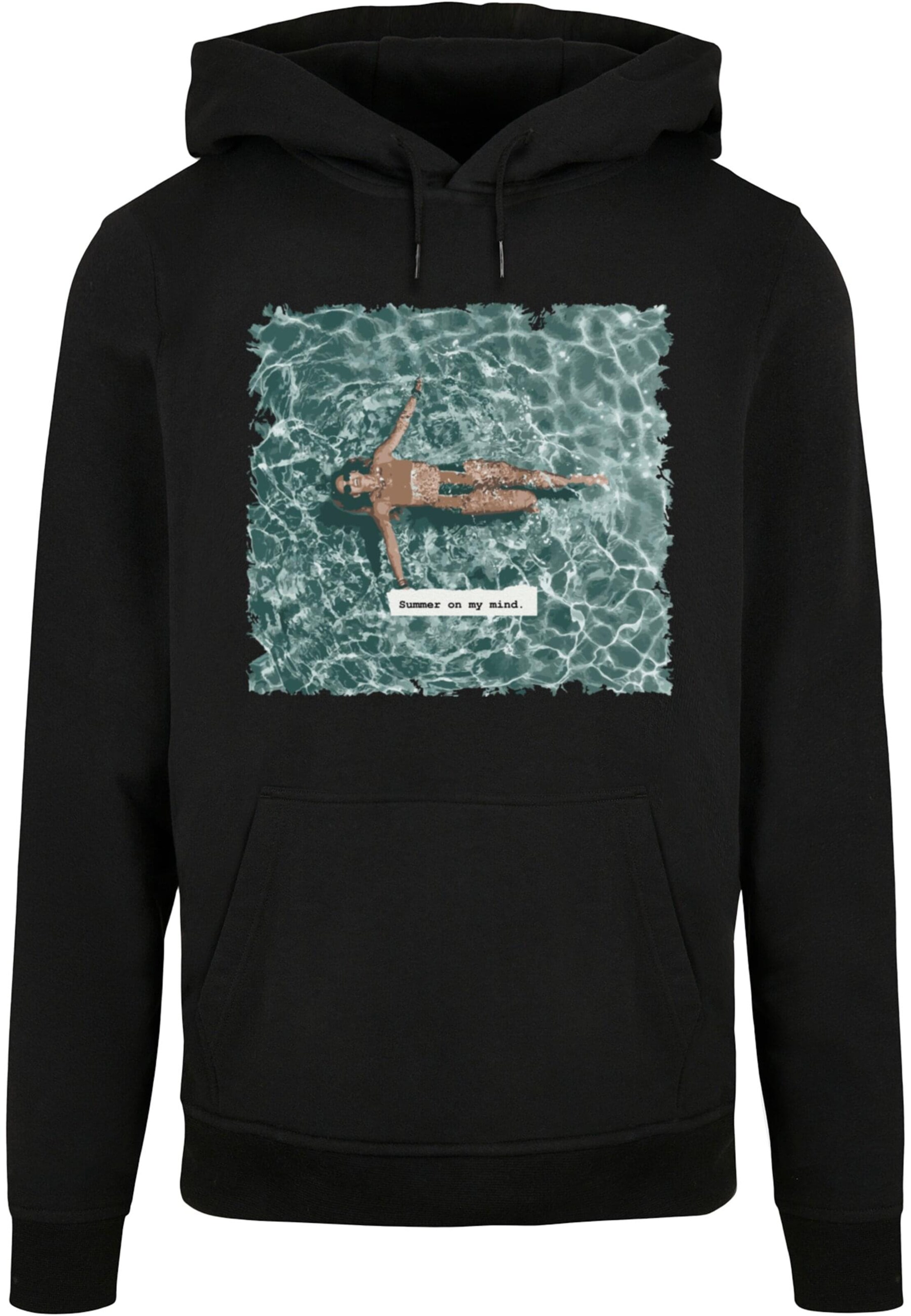 Merchcode Sweatshirt 'Summer - On My Mind' in Schwarz: Vorderseite