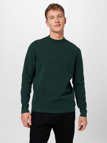 TOM TAILOR DENIM Sweater in Green: front