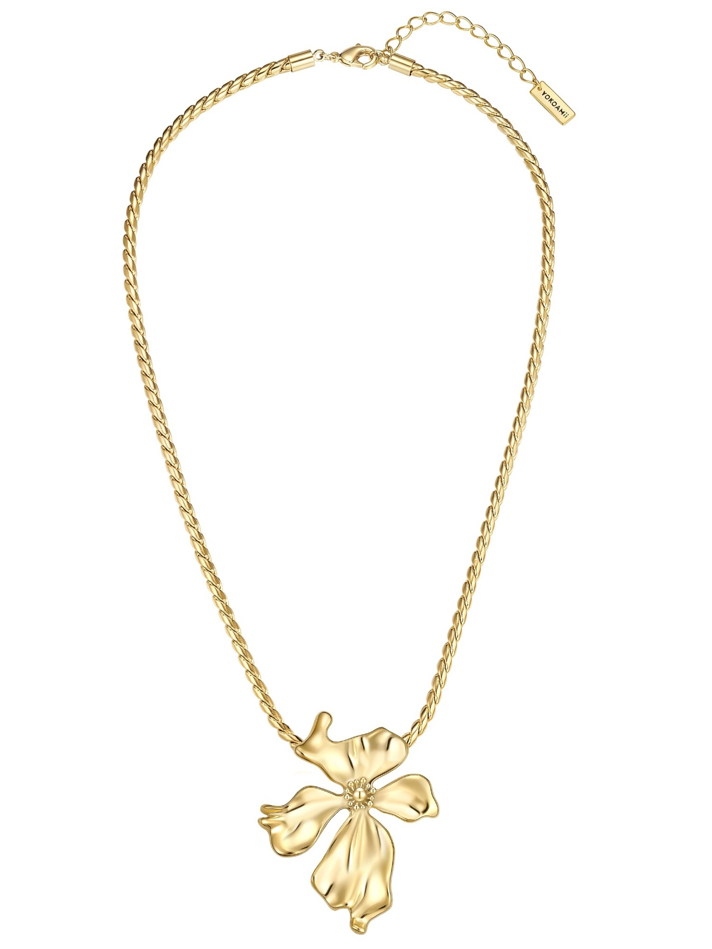 Collana di Yokoamii in oro: frontale