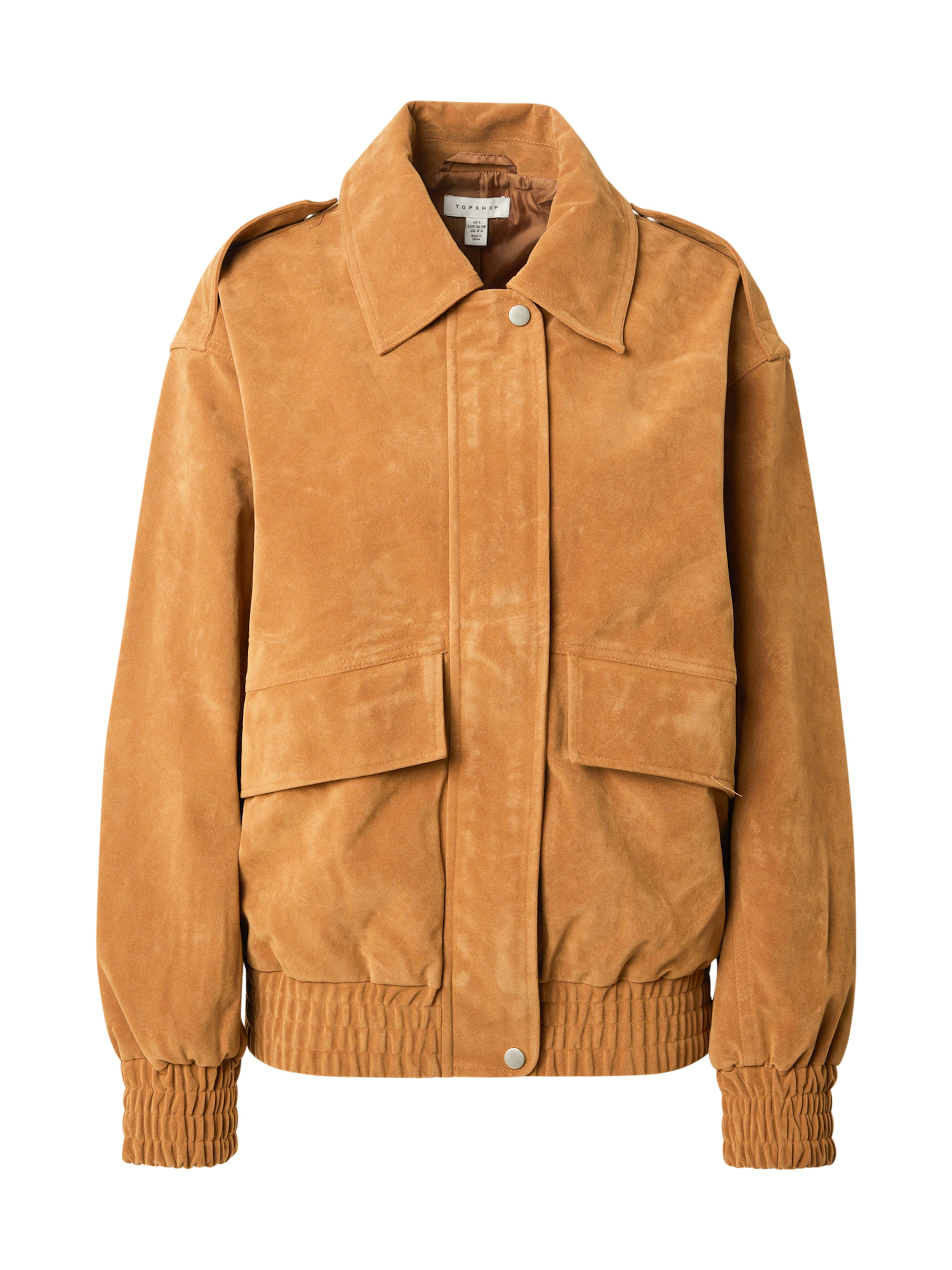 TOPSHOP - Chaqueta de entretiempo en beige: frente