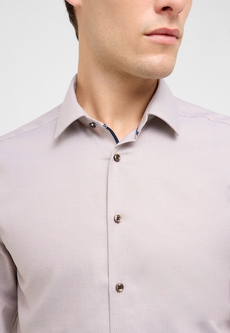 ETERNA Slim fit Zakelijk overhemd in Beige