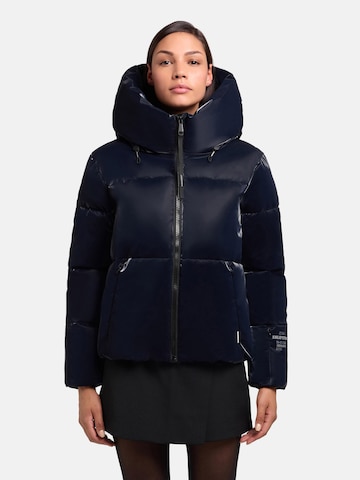 khujo Winter Jacket 'Audrey' in Blue: front