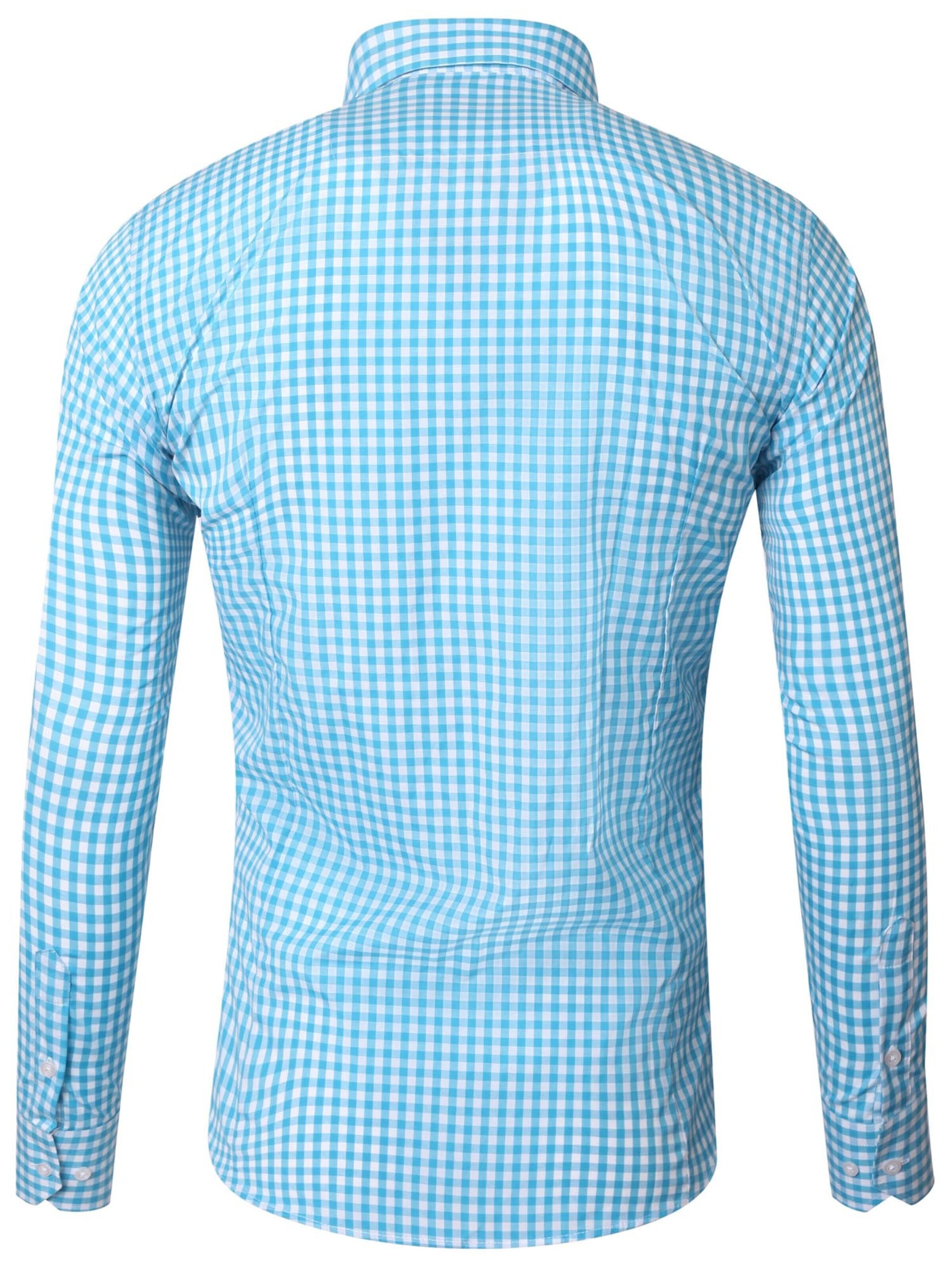 Reslad Slim fit Button Up Shirt 'RS7007' in Blue