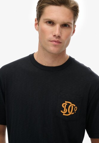 Superdry & Co Shirt 'The Merchant Store' in Zwart