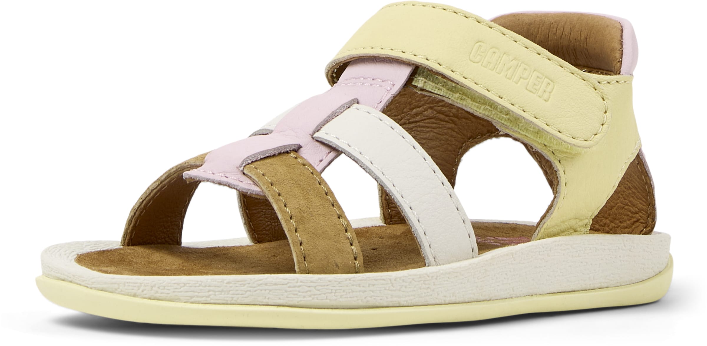 CAMPER Sandals ' Bicho ' in Yellow: front