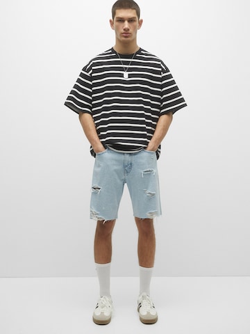 Pull&Bear Szabványos Farmer - kék: elől