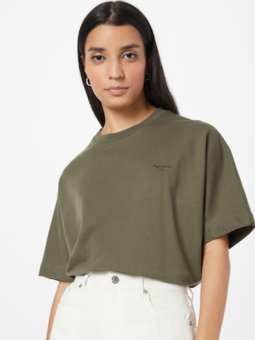 T-shirt 'AGNES' Pepe Jeans en vert : devant