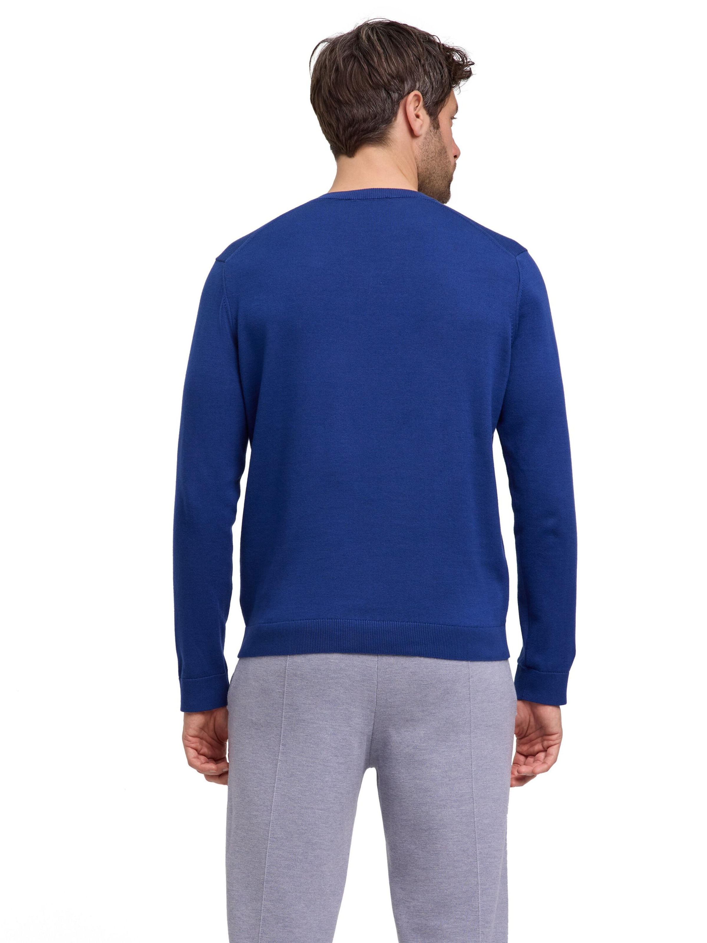 FALKE Pullover 'Pure Cotton'‌‌‌‌‌‌‌‌‌‌ in Blau