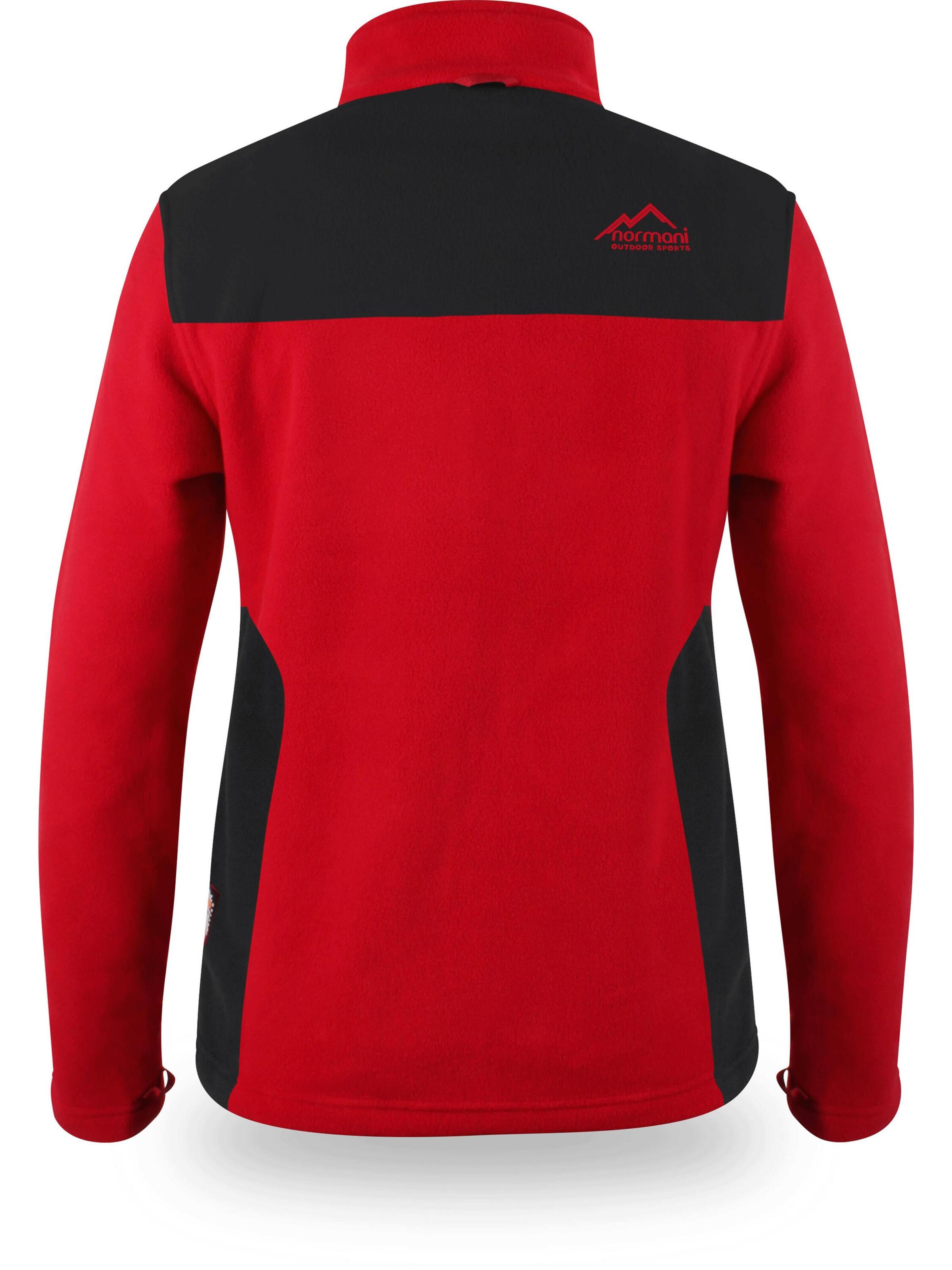 normani Functionele fleece jas 'Ivalo' in Rood