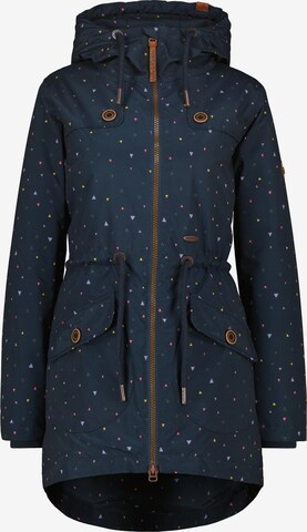 Alife and Kickin Winter parka 'CharlotteAK' in Blue: front
