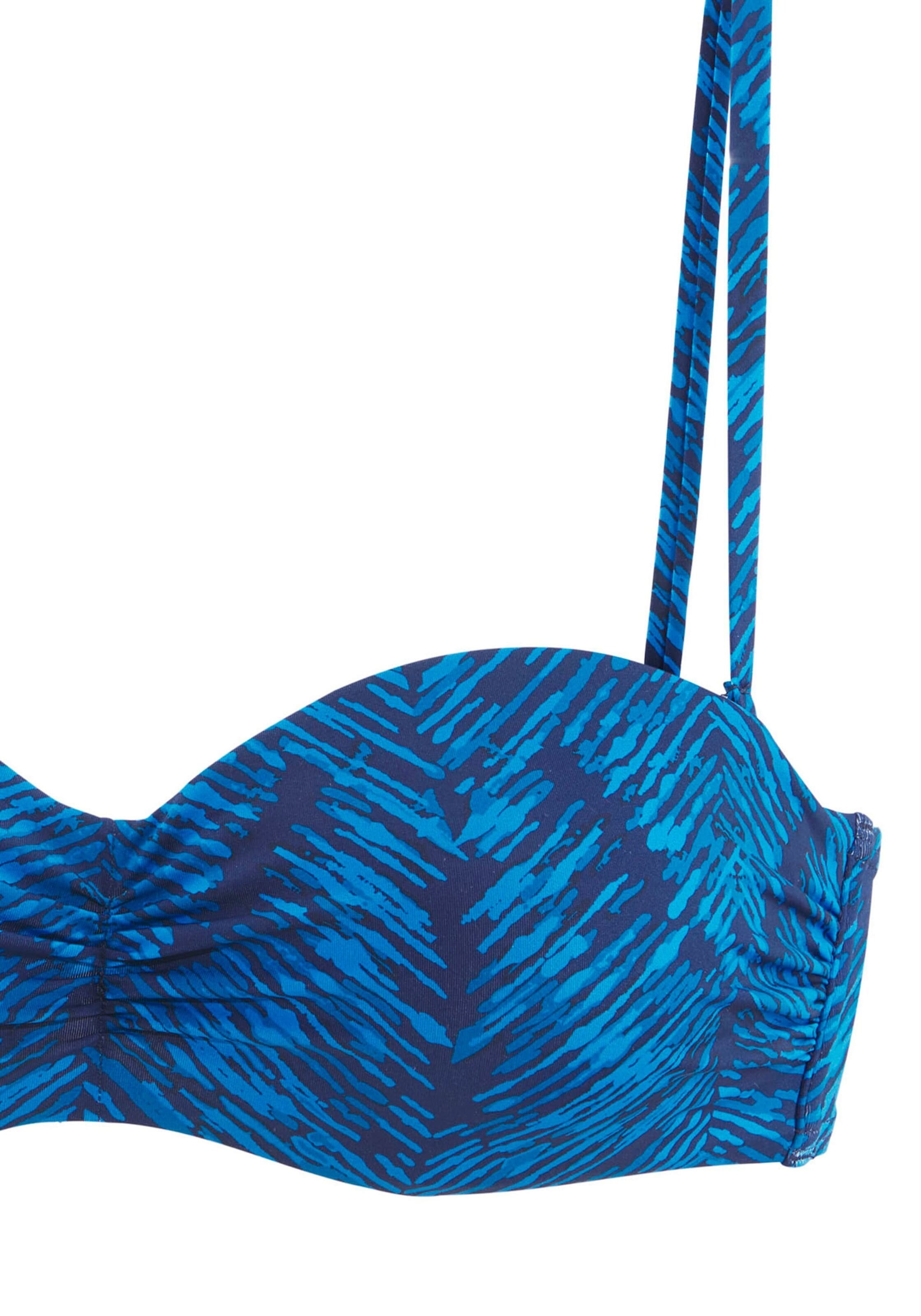 JETTE Bandeau Bikinitop in Blau