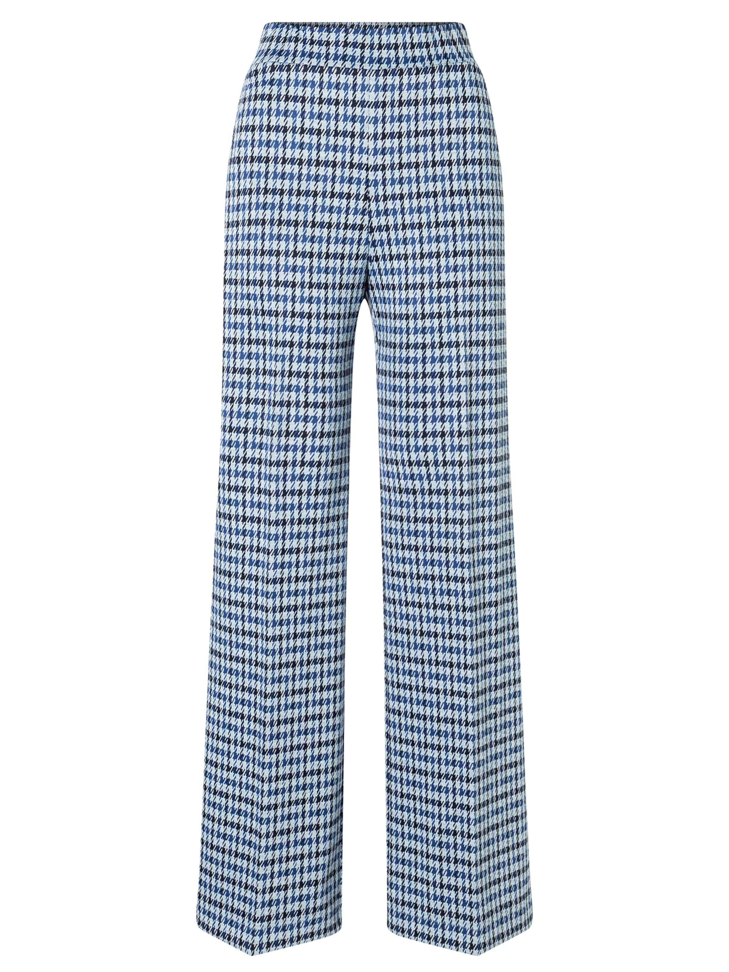 Ana Alcazar Wide leg Pleated Pants 'Astina' in Blue: front